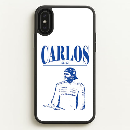 Carlos White And Blue iPhone XS Max Case