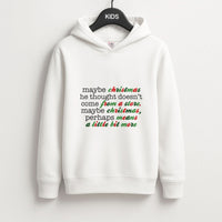 Green Creature Quote Kids Hoodie