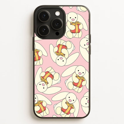 Bunny Present Pattern Phone Case for iPhone, Samsung Galaxy and Google Pixel