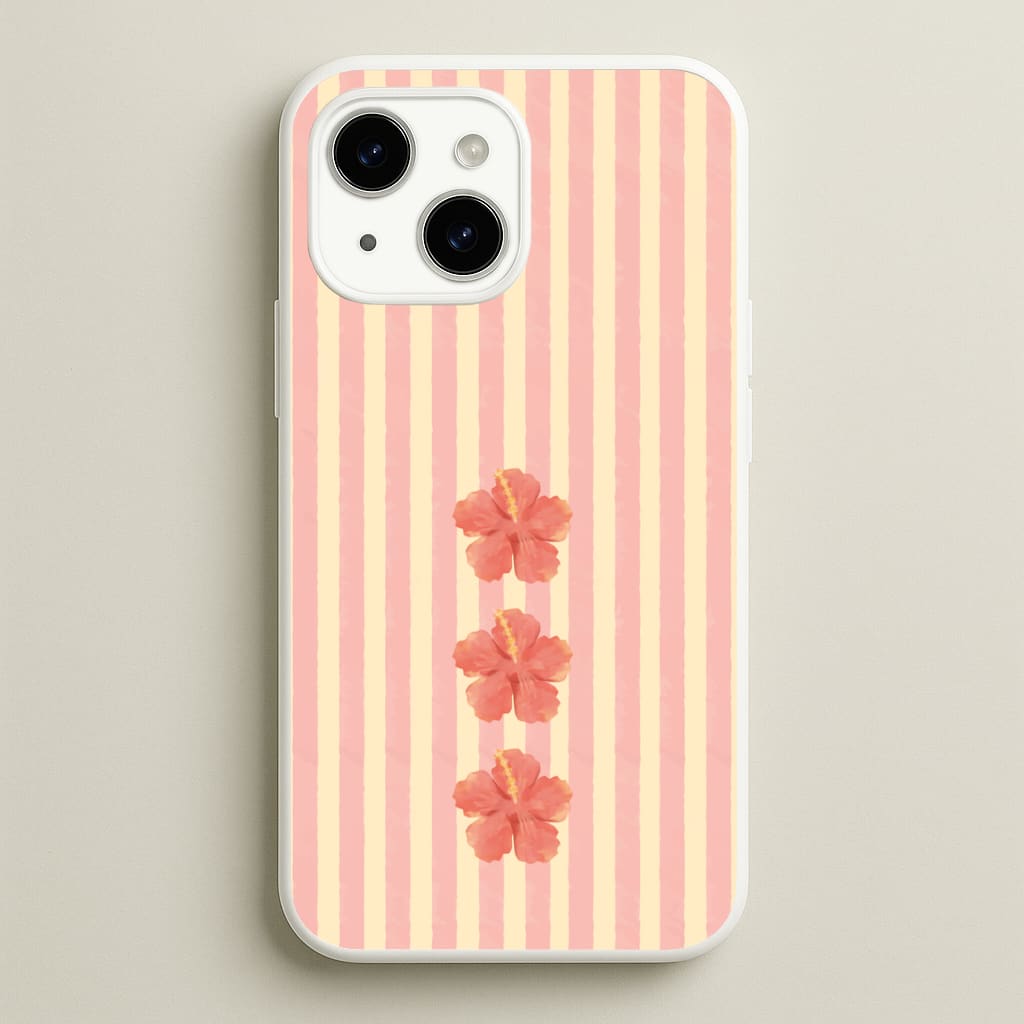 Hibiscus Rays iPhone 15 Plus Case