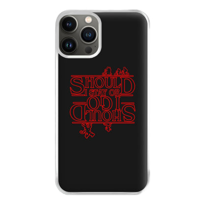 Should I Stay Or Should I Go Upside Down Phone Case