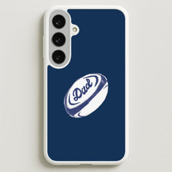 Dad Rugby Ball Galaxy S25FE Case