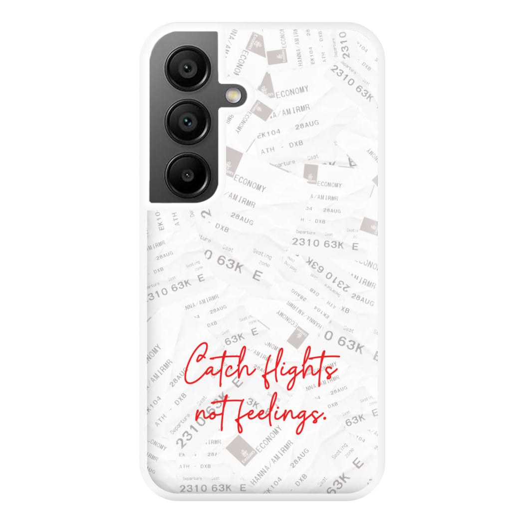 Catch Flights Not Feelings Collage Galaxy A56 Case