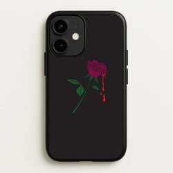 Dark Pink Rose iPhone 12 Mini Case