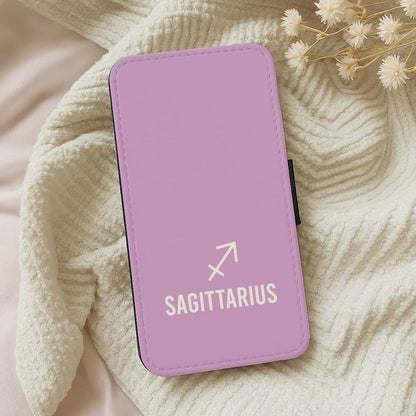 Sagittarius Pastel Zodiac Leather Phone Case