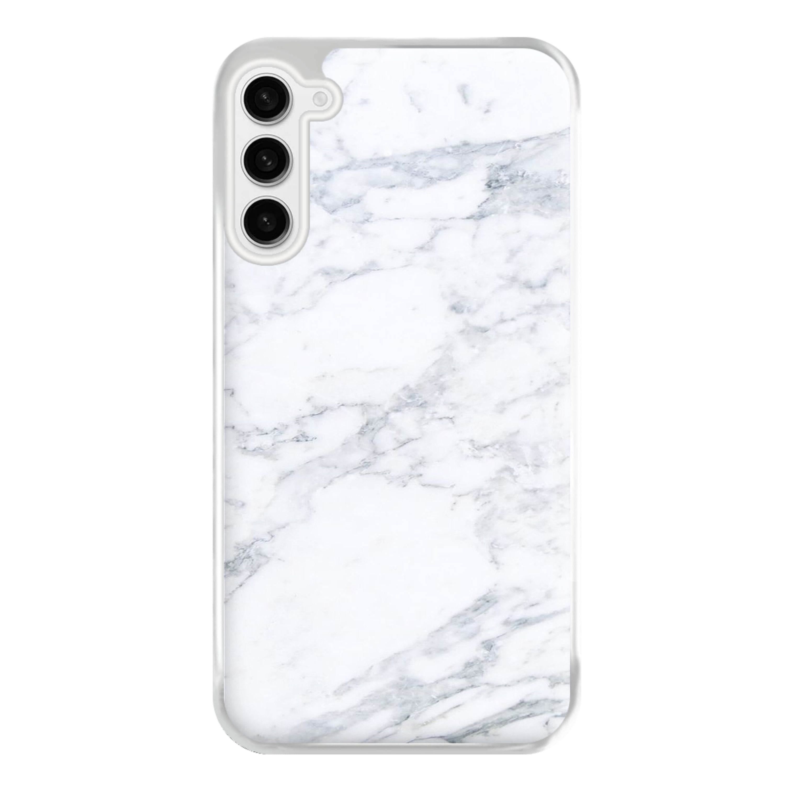 White Marble Pattern Phone Case