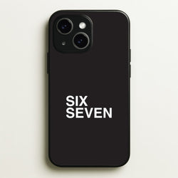 6 7 Black iPhone 14 Case