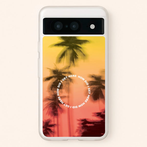 Palm Trees Circle Google Pixel 8 Case