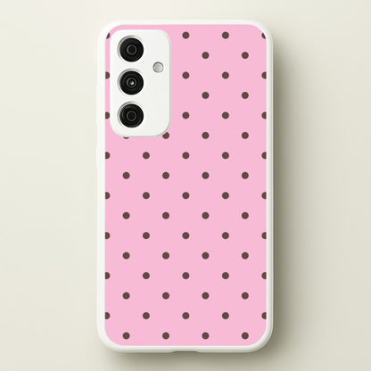 Strawberry Polka Dots Galaxy A55 Case