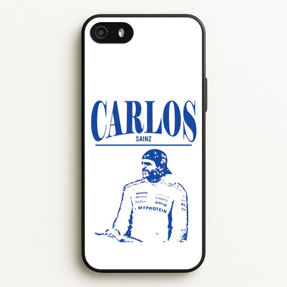 Carlos White And Blue iPhone 5 / 5s / SE 2016 Case