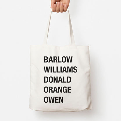 Take Band Members Names Tote Bag