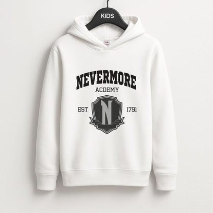 Addams Academy Gray Kids Hoodie