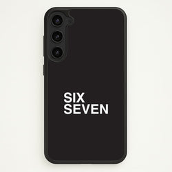 6 7 Black Galaxy S23 Case