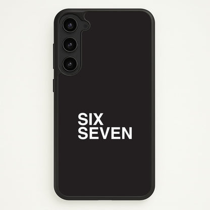 6 7 Black Galaxy S23 Case
