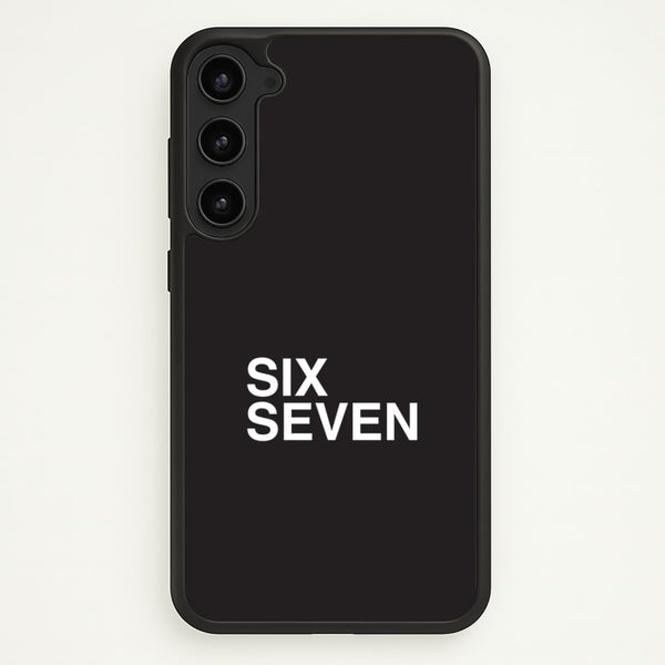 6 7 Black Galaxy S23 Case