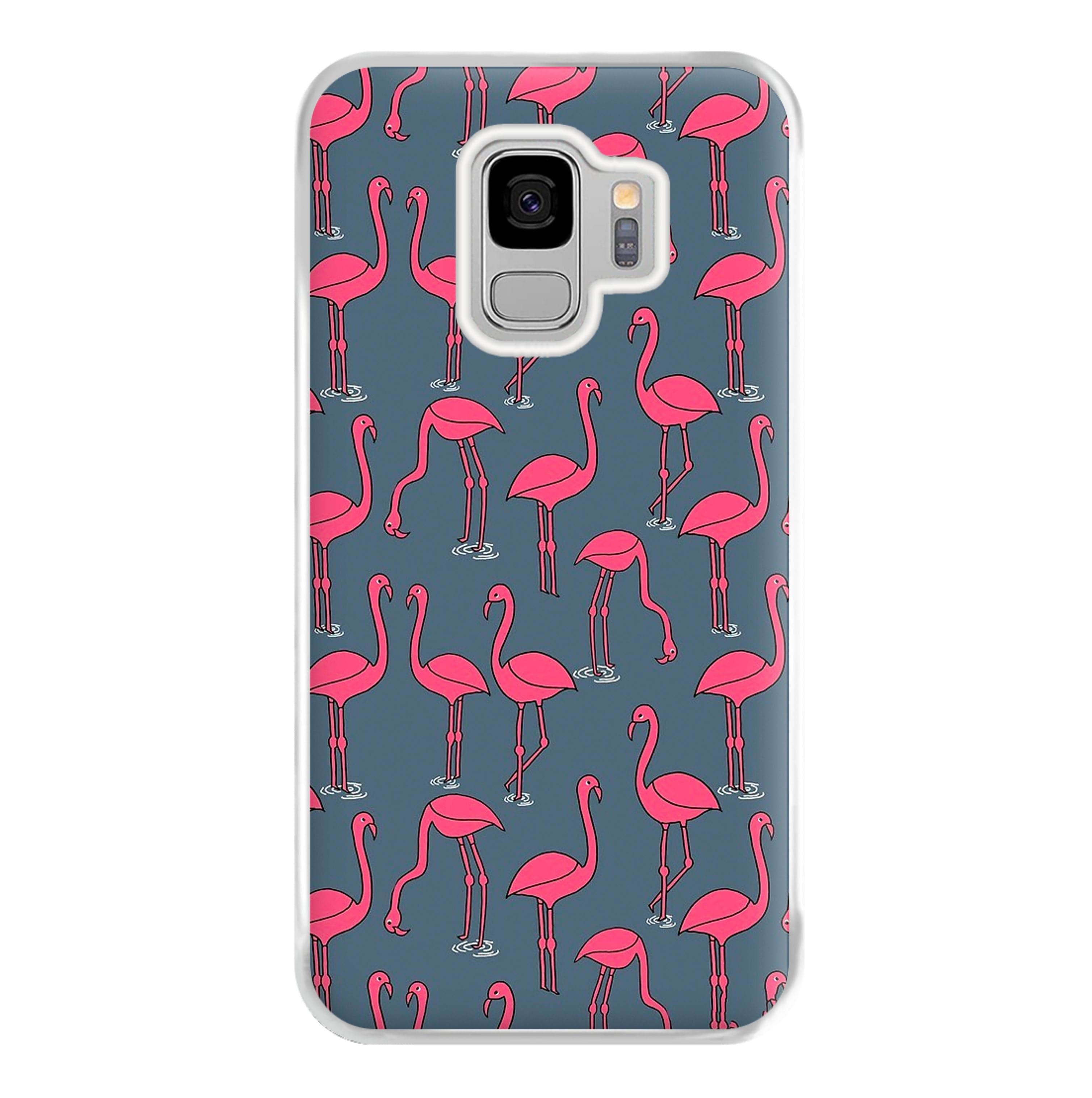 Basic Pink Flamingo Pattern Phone Case