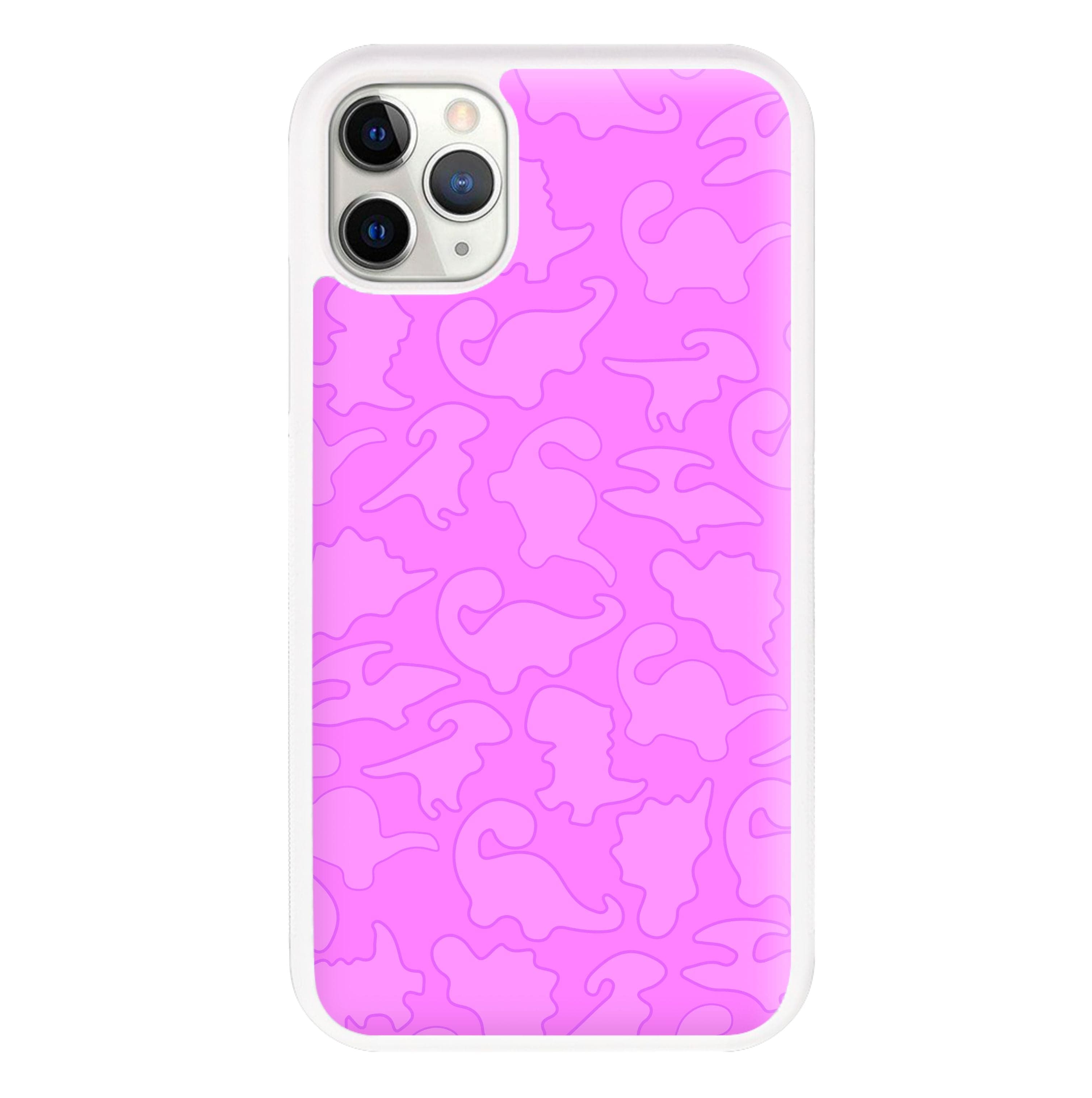 Pink Pattern - Dinosaurs Phone Case