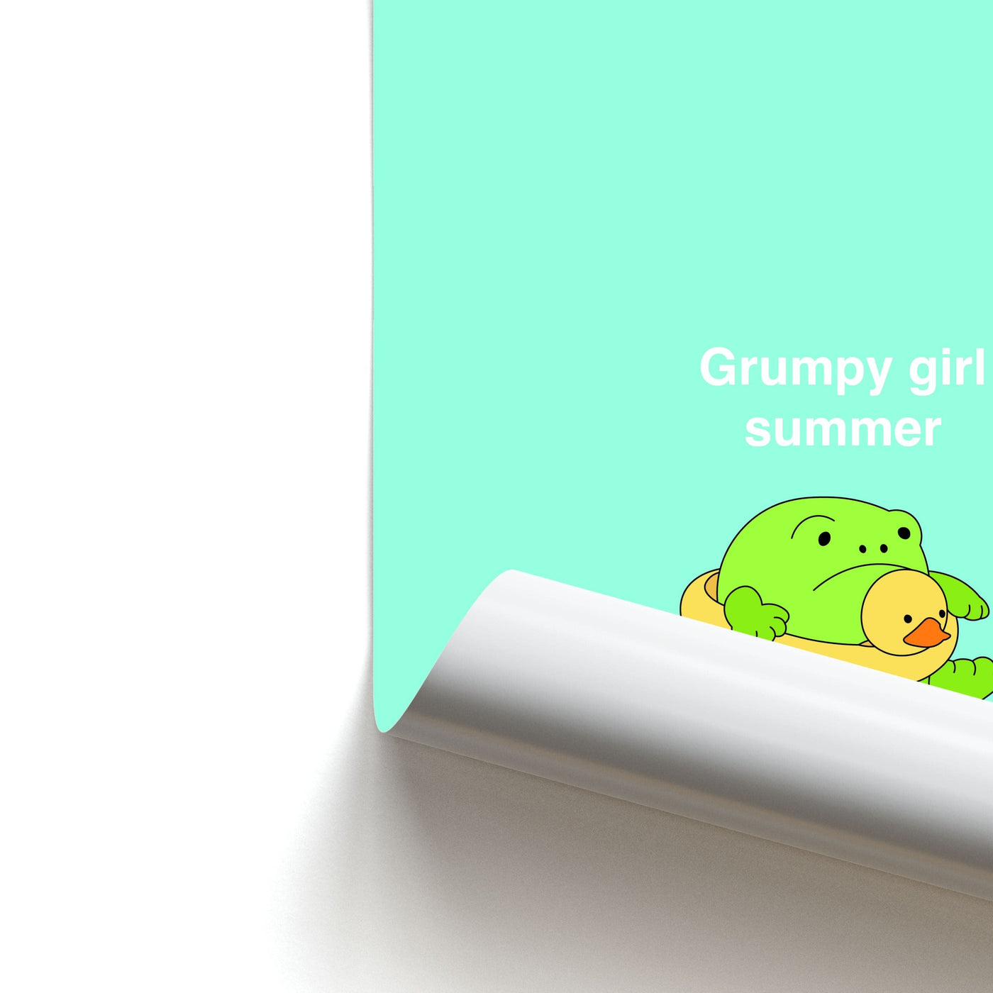 Grumpy Girl Summer - Plushy Poster