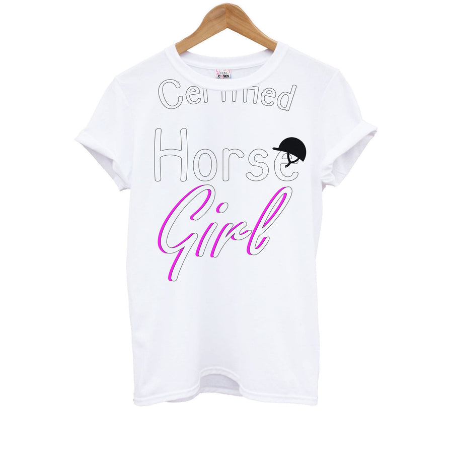 Certified Horse Girl - Horses Kids T-Shirt
