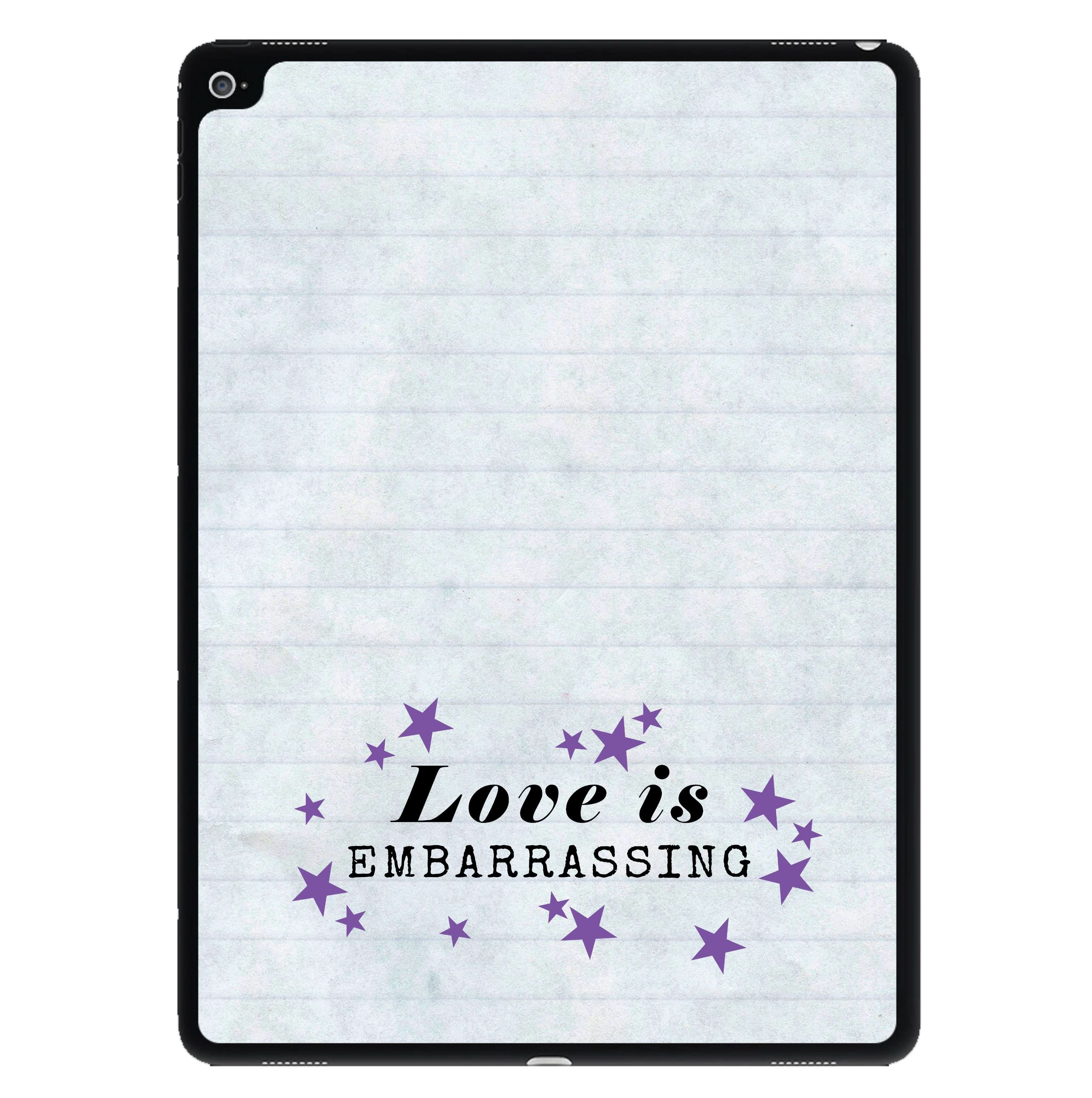 Love Is Embarrassing Note iPad Case