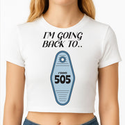 I'm Going Back To 505 Keyring Crop top 2
