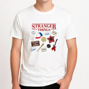 Stranger Things Cartoon Icons T-Shirt 4
