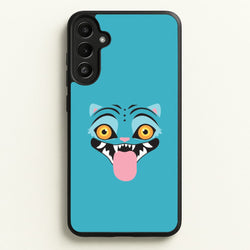 Demon Cat Face Galaxy A36 Case