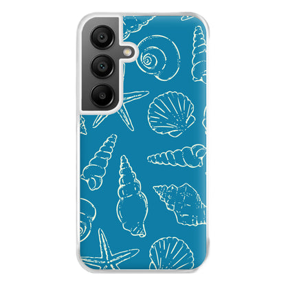 Sketched Shells Pattern Galaxy A56 Case