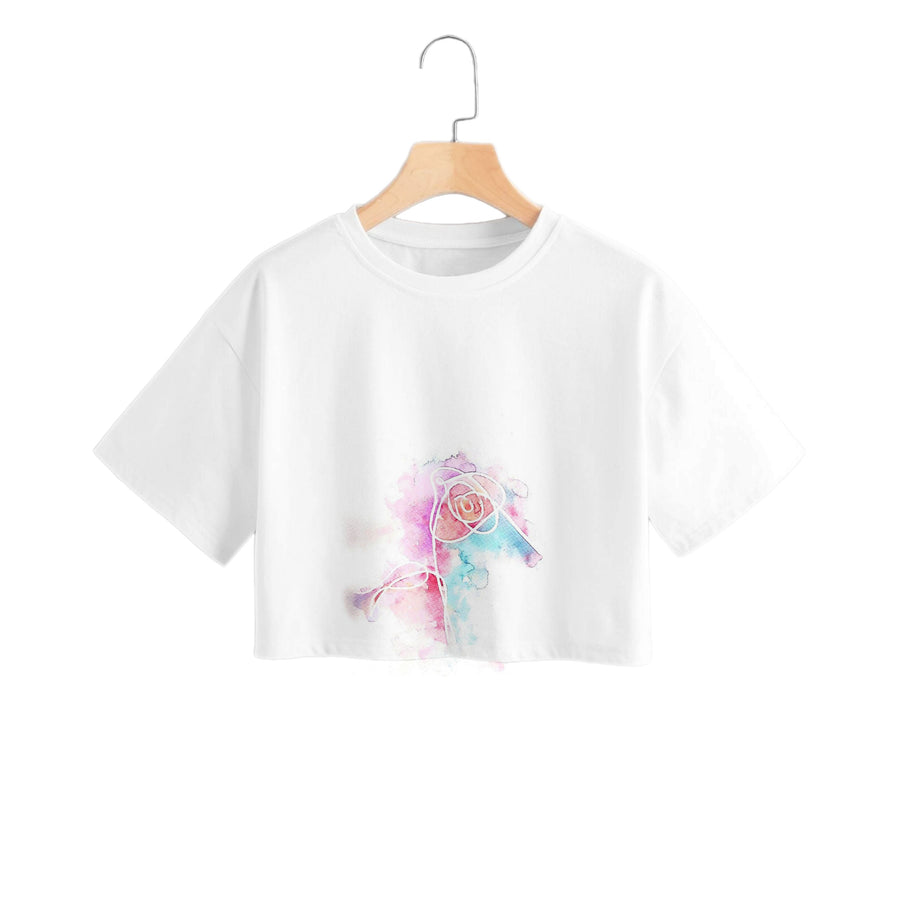 BTS Love Yourself Watercolour Painting Crop Top