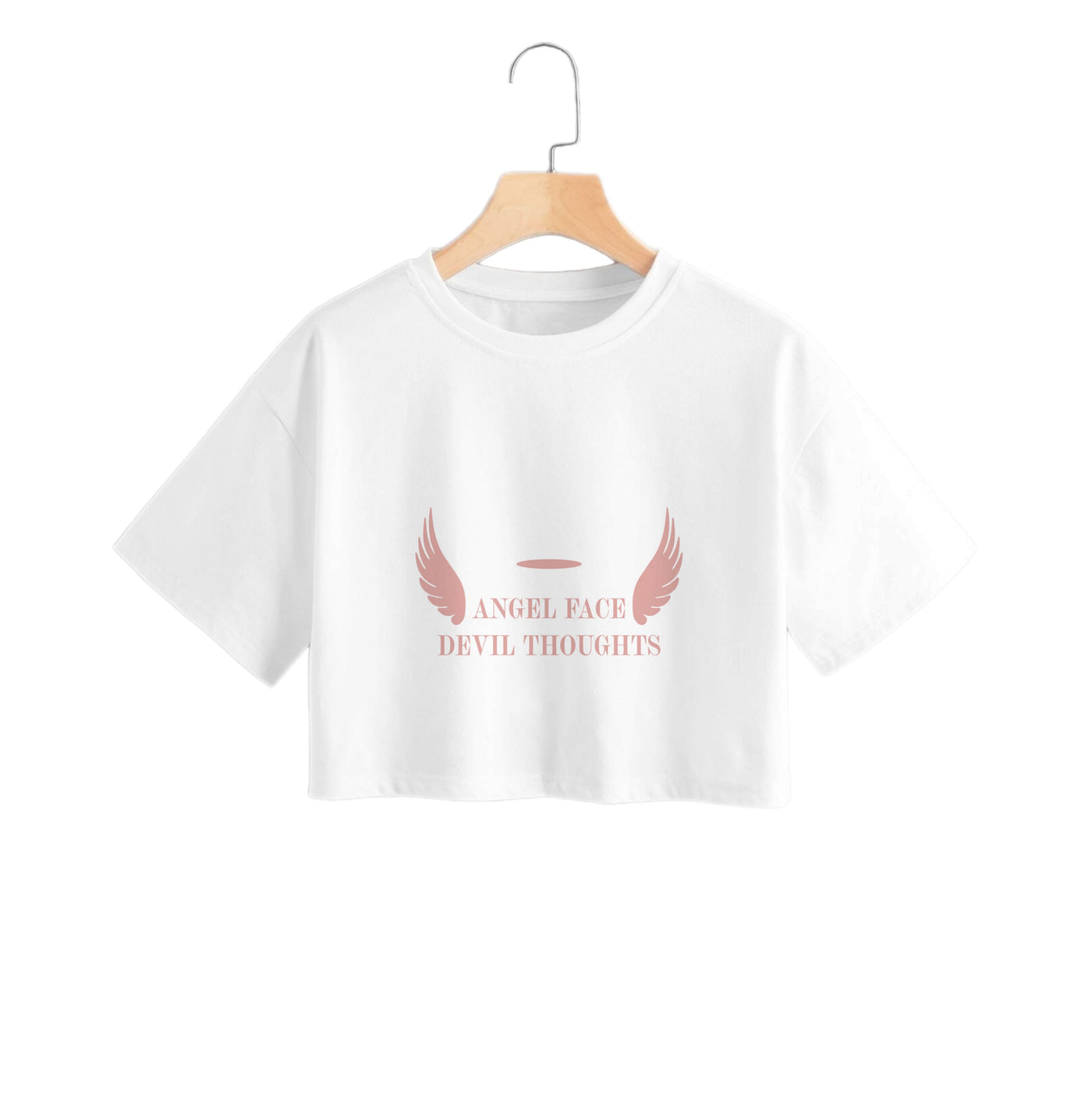 Angel Face Devil Thoughts Crop Top