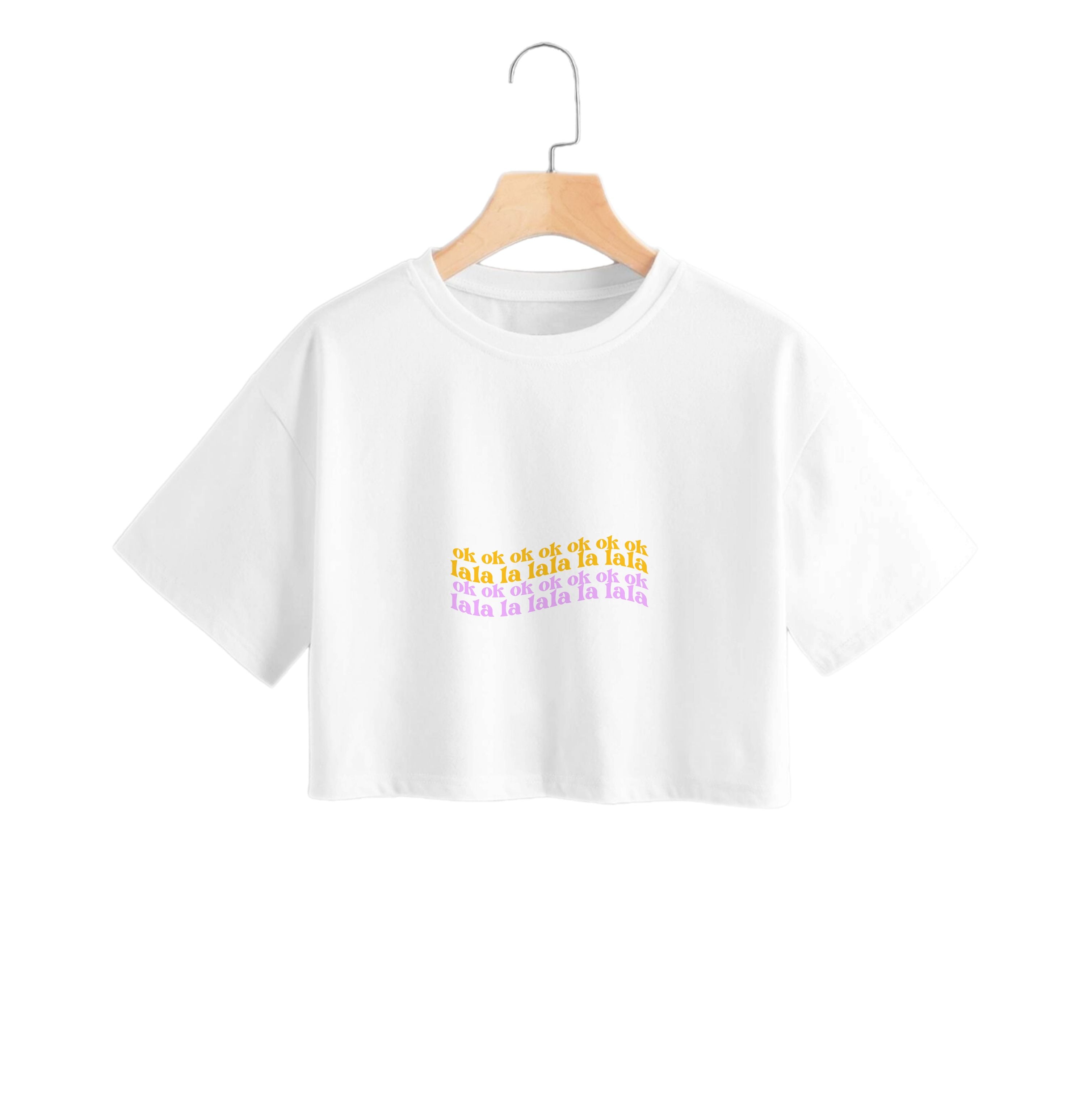 Ok Ok Lala La Lala - TikTok Trends Crop Top