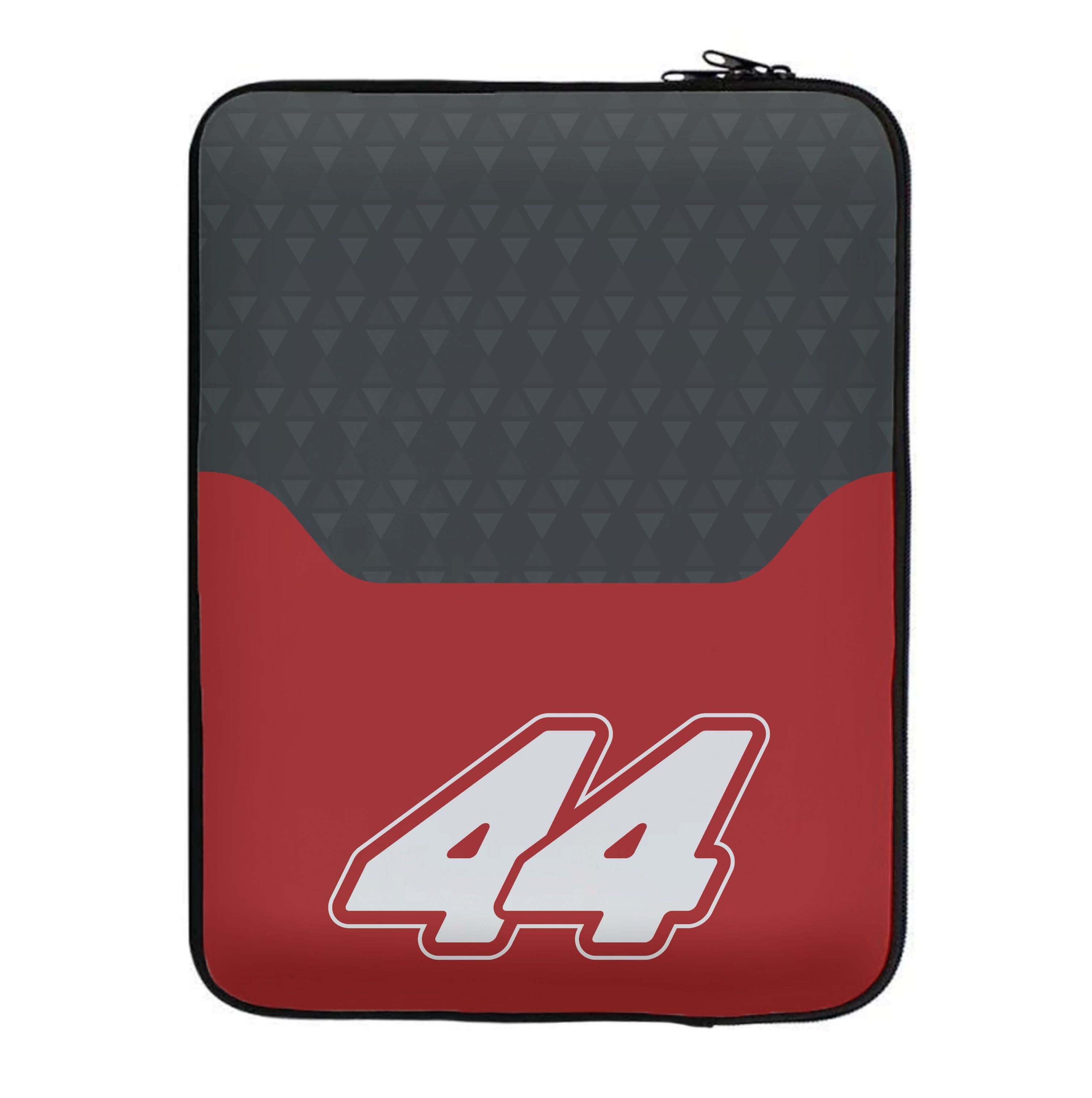 Red And Gray 44 Laptop Sleeve