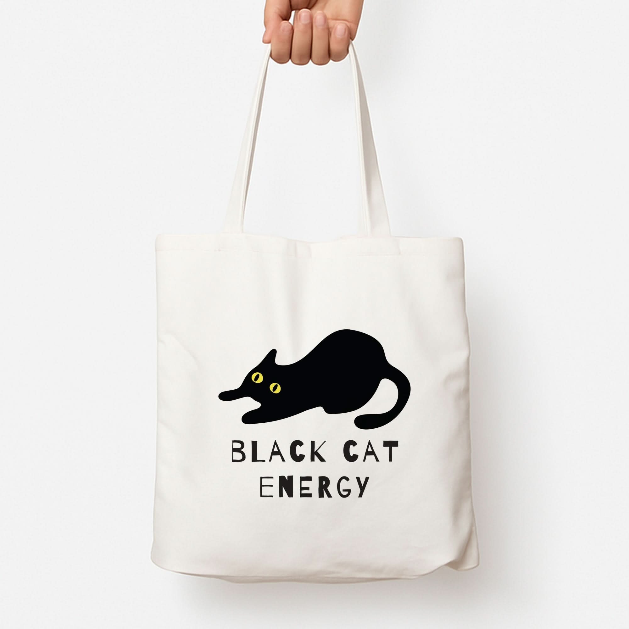 Black Cat Energy Tote Bag