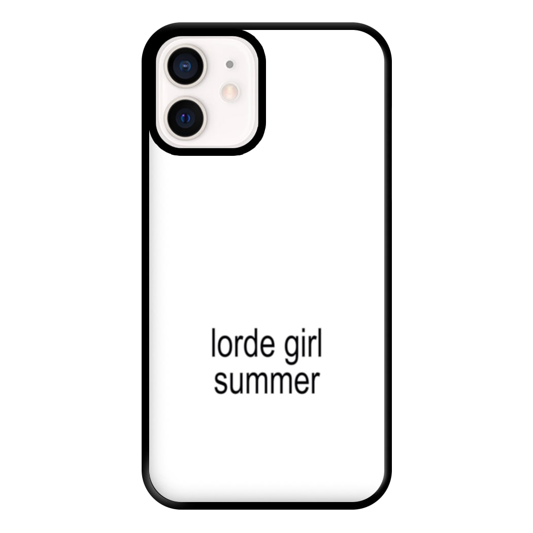 Lorde Girl Summer iPhone 13 Mini Case