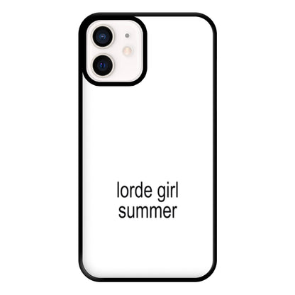 Lorde Girl Summer iPhone 12 Mini Case