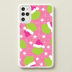 Pink Green Creature Xmas Pattern Galaxy S20 Plus Case