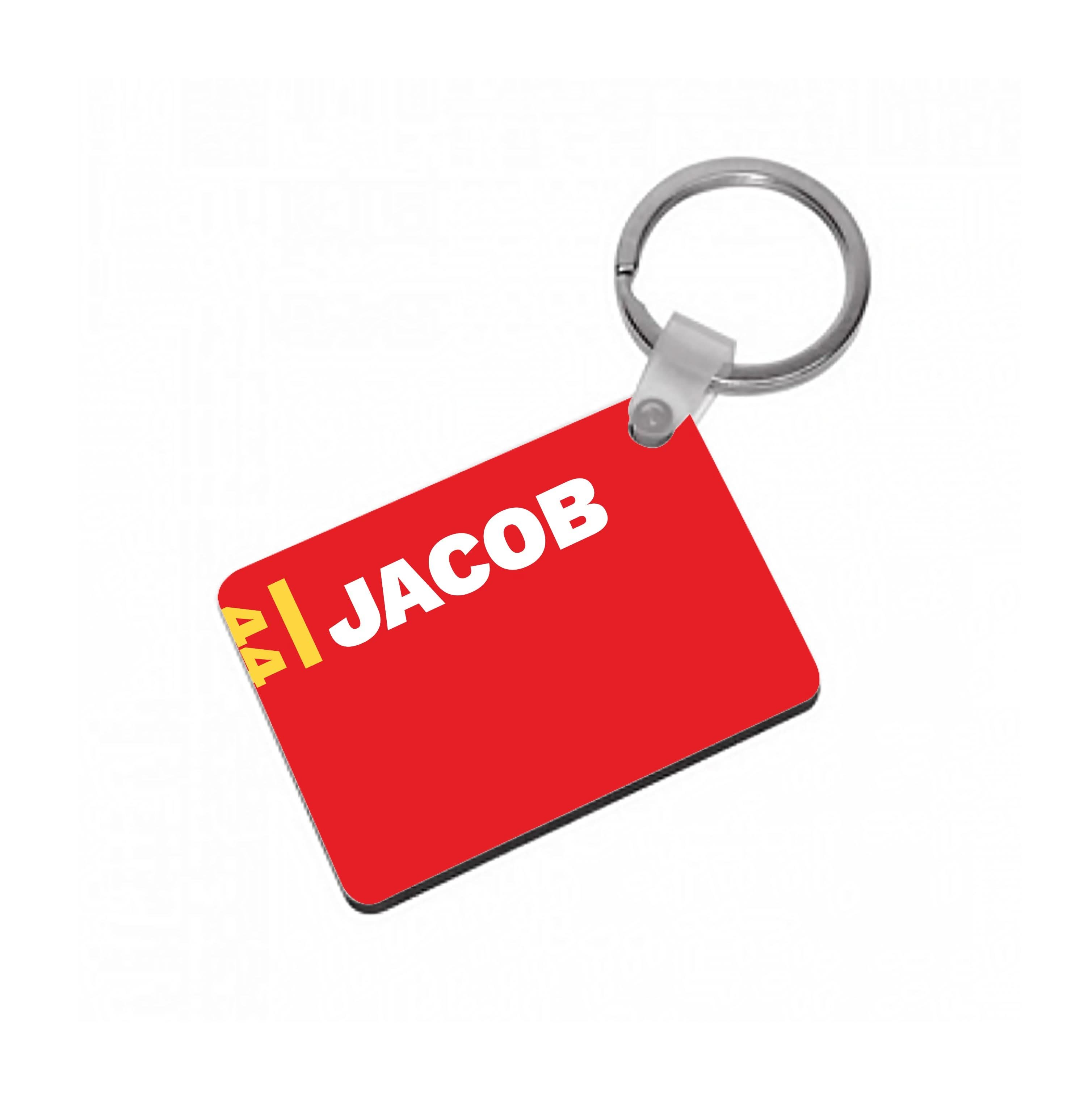 Personalised F1 Driver Red Keyring