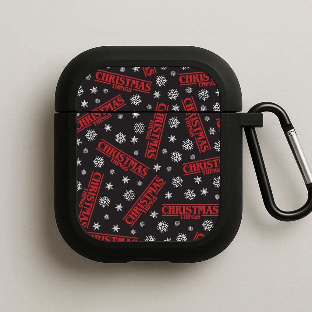 Christmas Things Snowflake Pattern AirPods Case