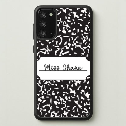 Personalised School Notebook Galaxy Note 20 Case