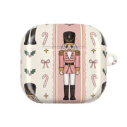 Pink Nutcracker Stripes AirPods Case 2