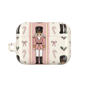 Pink Nutcracker Stripes AirPods Case 4