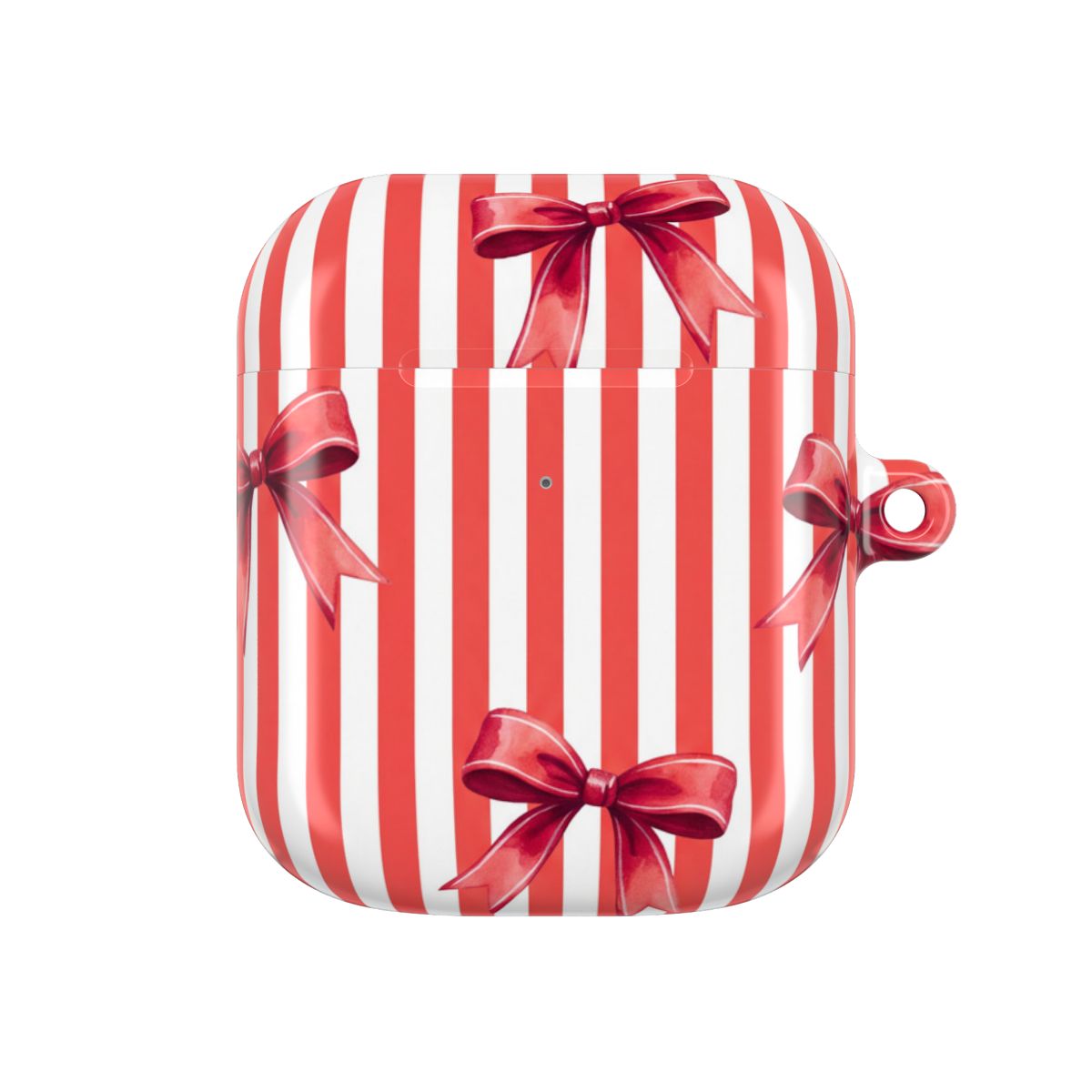 Candy Stripe Bows AirPods Case