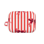 Candy Stripe Bows AirPods Case 6