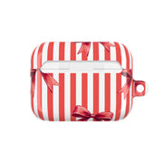 Candy Stripe Bows AirPods Case 7