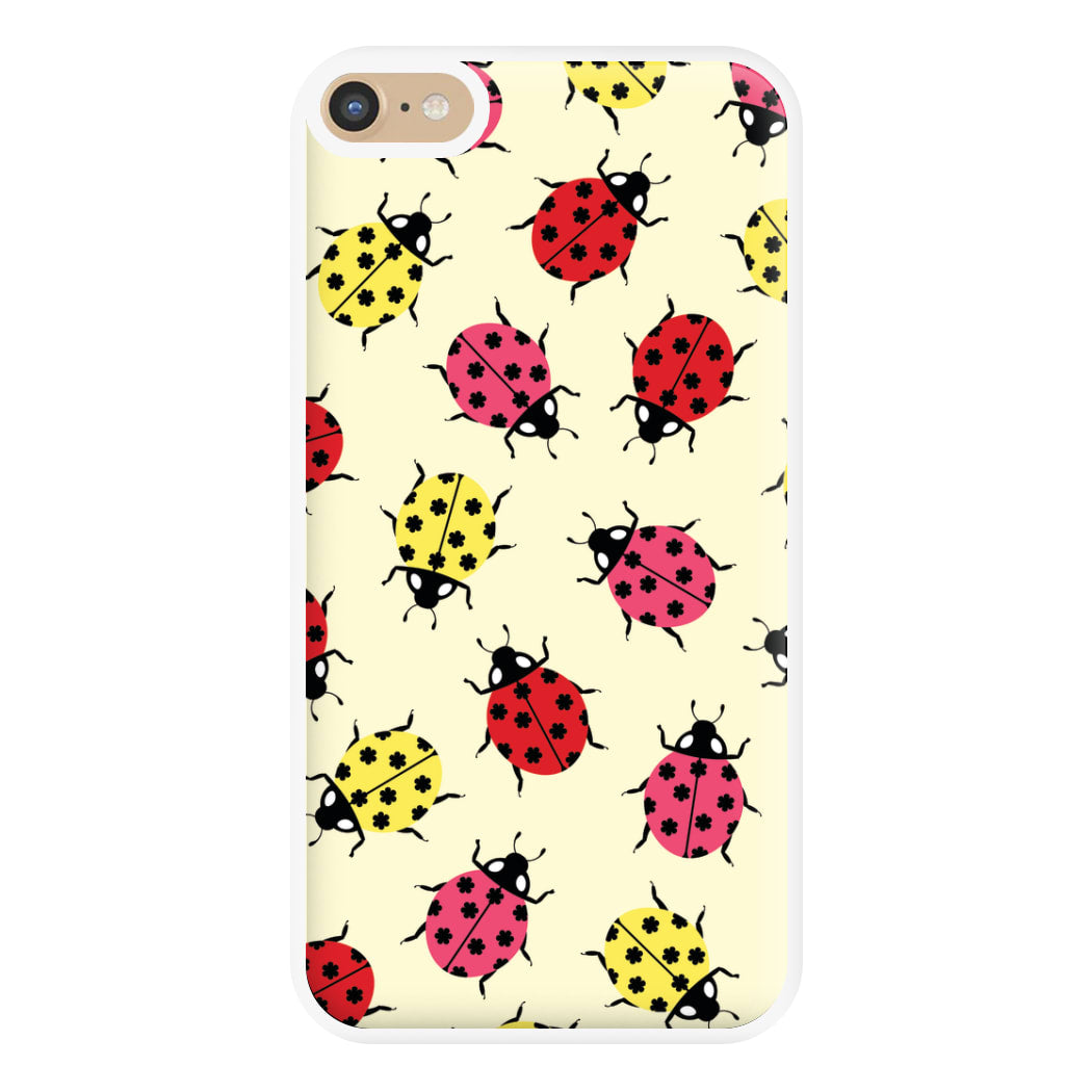  Ladybugs With Flower Spots Pattern iPhone 6 Plus / 7 Plus / 8 Plus Case