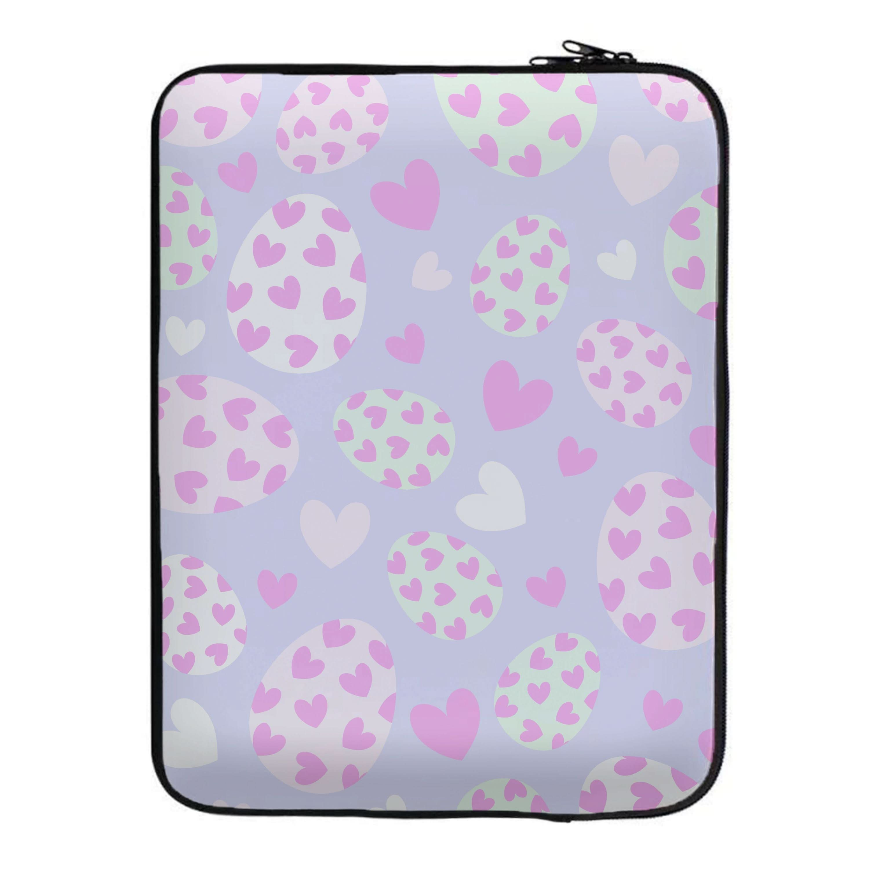 Heart Easter Eggs Pattern Laptop Sleeve