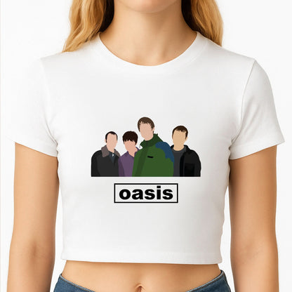 Rock Band Members Crop Top