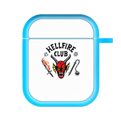 Hellfire Logo - White AirPods Case