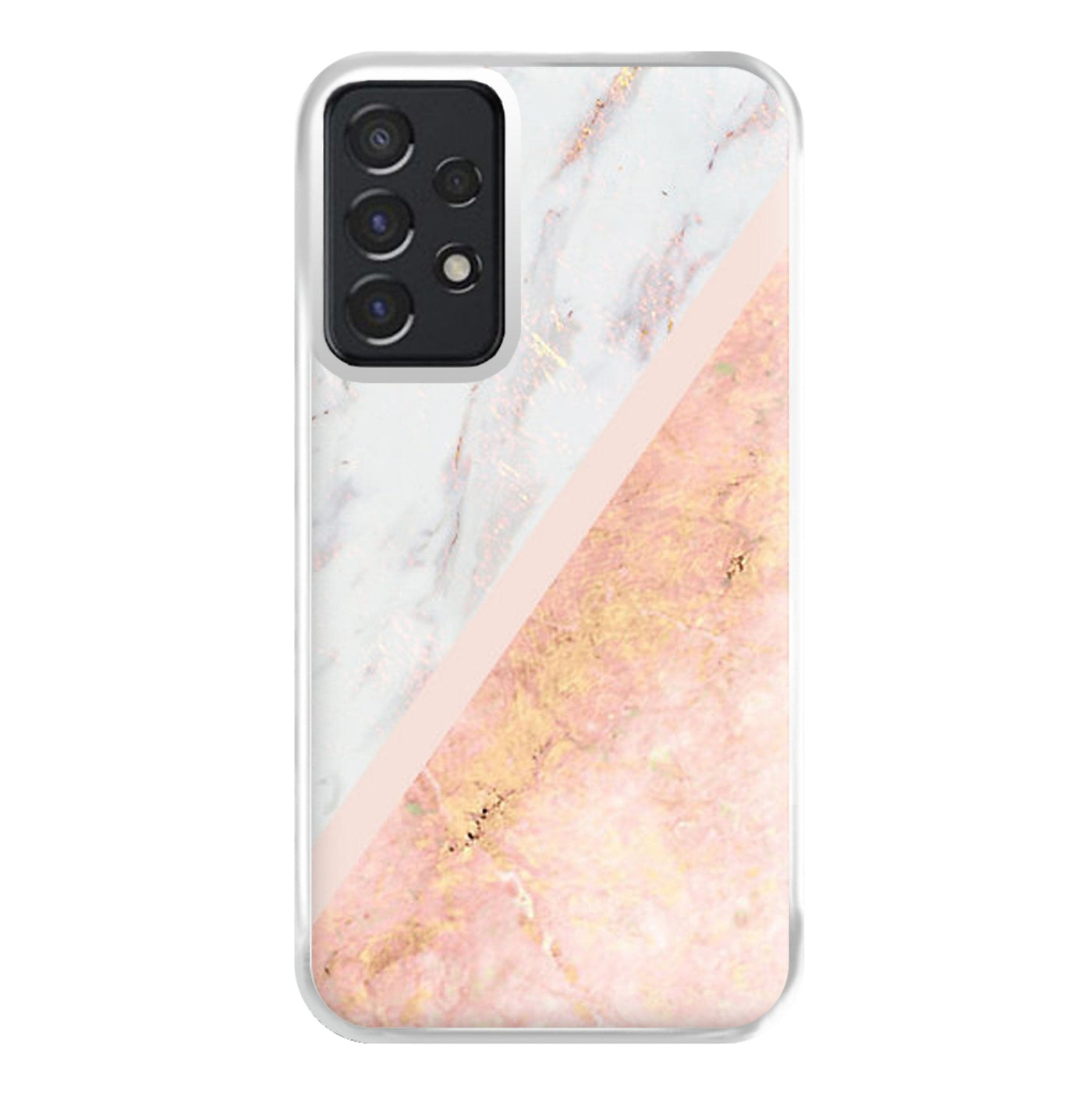 Marble and Rose Gold Phone Case