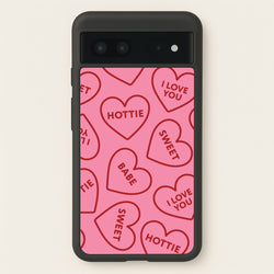 Quote Love Hearts Pattern Google Pixel 7 Case